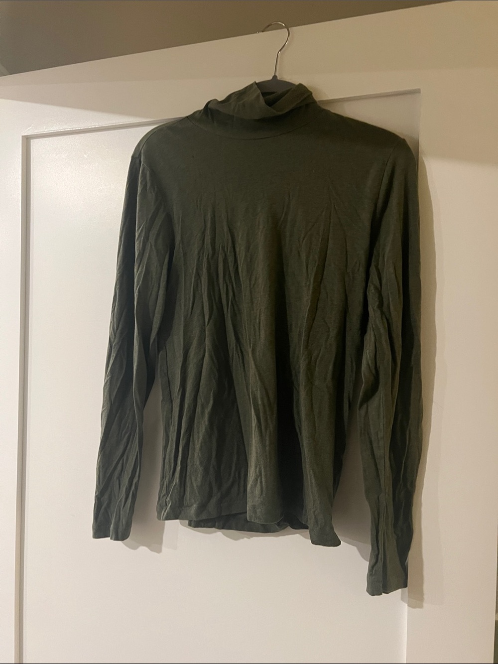 J. Crew Olive Green Long Sleeve Turtleneck Tee
